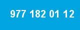 977 182 01 12 977 182 01 12